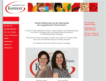 Tablet Screenshot of logopaedie-kontext.de